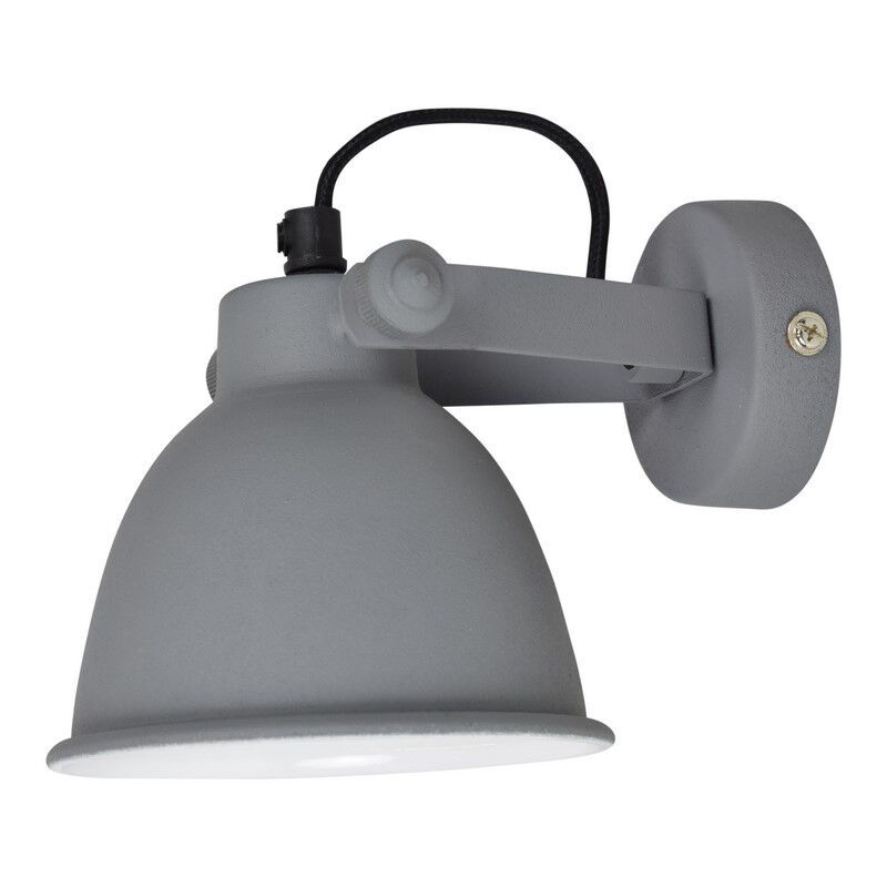 Grijze, industriële wandlamp Feres