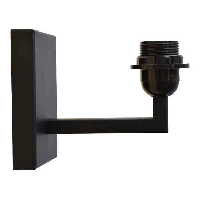 Zwarte, industriële wandlamp Femi