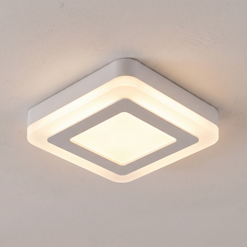 Haley plafondlamp met lichtgevende rand, 8W, 6400K