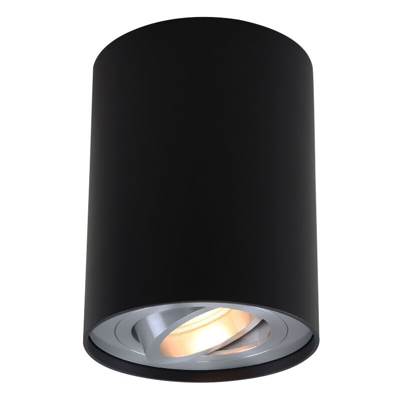 Moderne Opbouwspot Snertinge, zwart Moderne Opbouwspot Snertinge, zwart