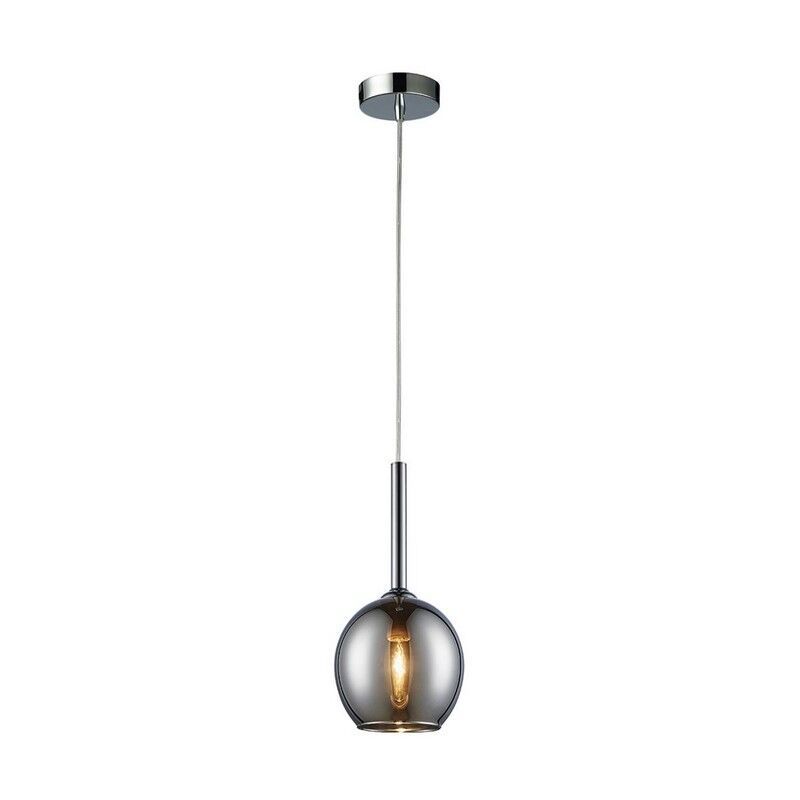 Design hanglamp Gwendolynn, chroom, glas