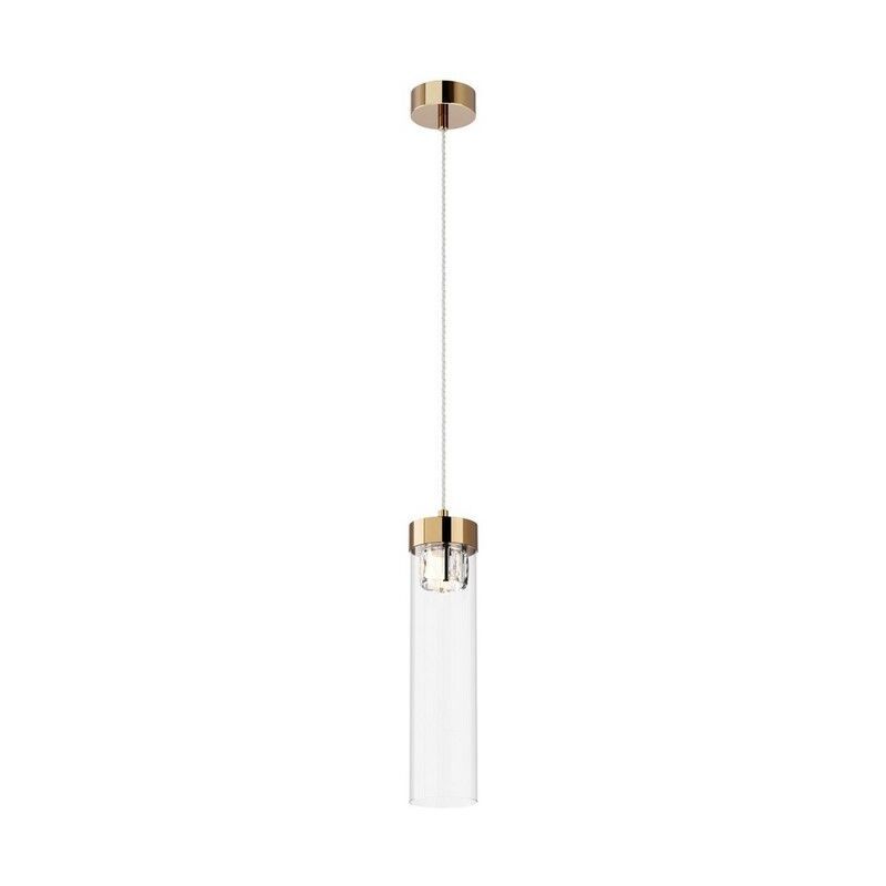 Design hanglamp Maxwell, goud, glas