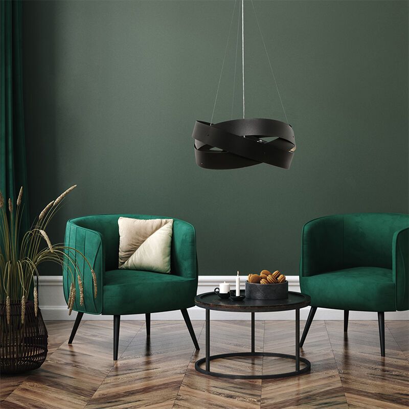 Moderne hanglamp zwart, Tanno