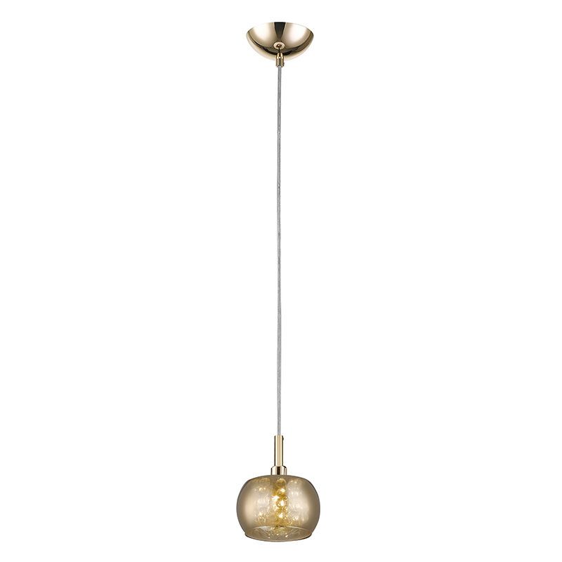 Design hanglamp goud, Krystel