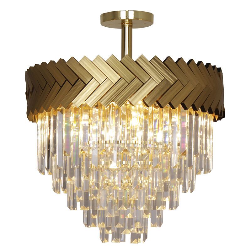 Design plafondlamp goud, Jetske