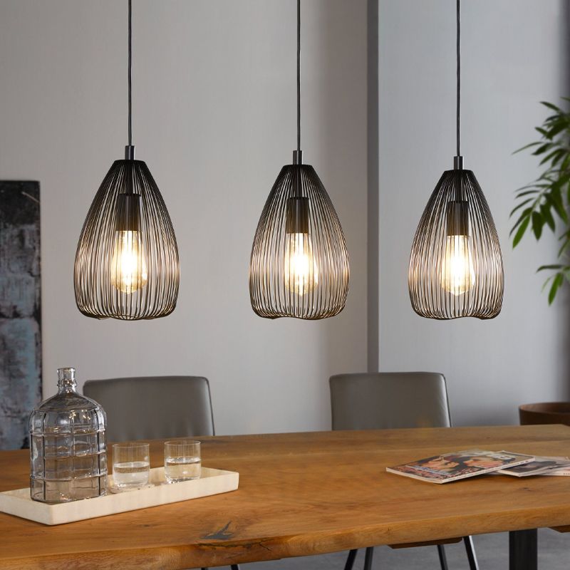 Hanglamp 74003: Industrieel, Modern, Metaal, Zwart