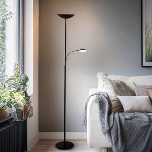 Moderne staande leeslamp zwart, Soner, 10W, 3000K LED