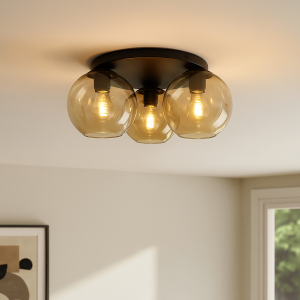 Design plafondlamp amber, Emerson