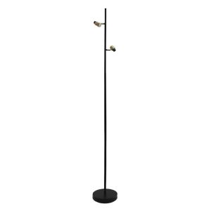 Aluminium vloerlamp zonder kap zwart, Rika