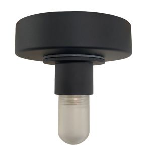 Kunststof plafondfitting zwart, Aafje, IP44