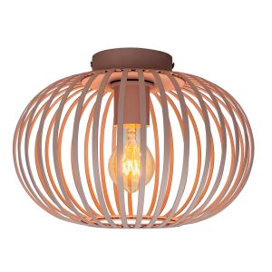 Industriële plafondlamp oud roze, Lieve