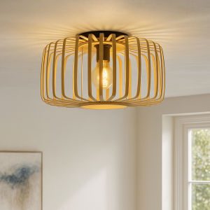 Bamboe plafondlamp bruin, Tina