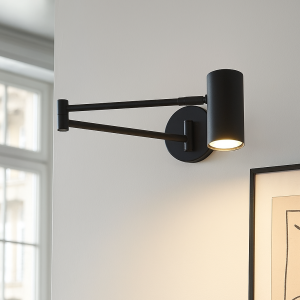 Moderne wandspot zwart, Elena