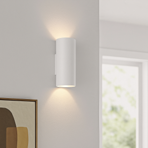 Moderne up down wandlamp wit, Elena