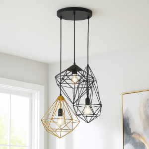 Industriële hanglamp zwart, Nida