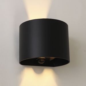 Up down wandlamp met bewegingssensor, Dion, 6W, 2700K LED, IP65
