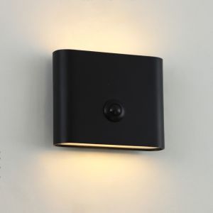 Moderne oplaadbare wandlamp zwart, Rodigo, 1W, 3000K LED, IP44