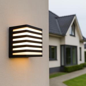 Moderne buitenlamp zwart, Lenny, 9W, 3000K LED, IP54