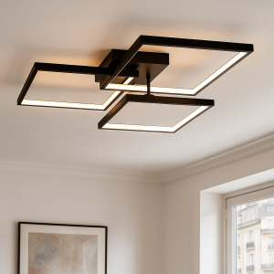 Moderne plafondlamp zwart, Giorgio