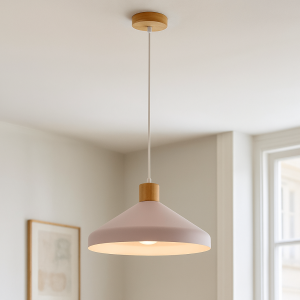 Landelijke hanglamp roze, Freddie