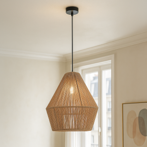 Landelijke hanglamp roze, Holly