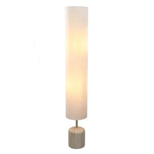 Moderne vloerlamp beige, Ghislaine, met schakelaar