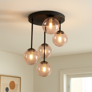 Design plafondlamp roze, Stacy