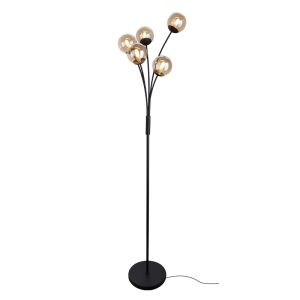 Design vloerlamp amber, Stacy, met schakelaar