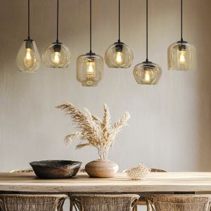 Moderne hanglamp amber, Caia