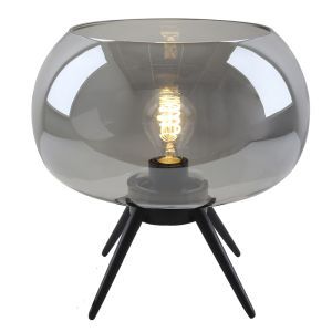 Design tafellamp grijs, Vidro, met schakelaar