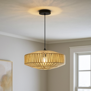 Landelijke hanglamp bruin, Selena