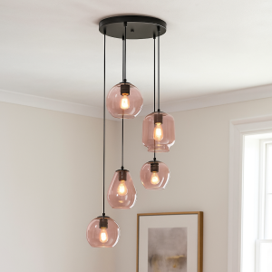 Moderne hanglamp roze, Caia