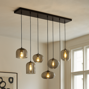 Moderne hanglamp grijs, Caia