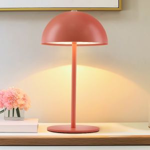 Retro tafellamp terracotta, Douwe, 4W, dim to warm LED, met touchdimmer