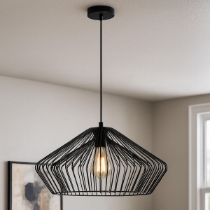 Industriële hanglamp zwart, Matti