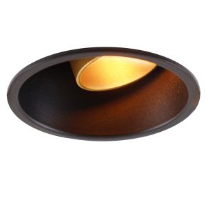 Moderne inbouwspot zwart, Timothy