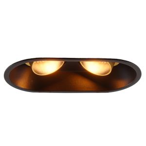 Moderne inbouwspot zwart, Timothy