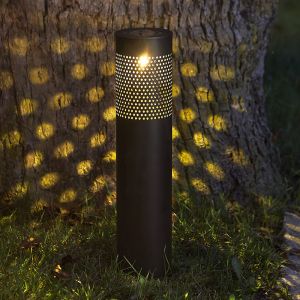 Aluminium solar prikspots zwart, Adela, 0,064W, 3000K LED, IP44