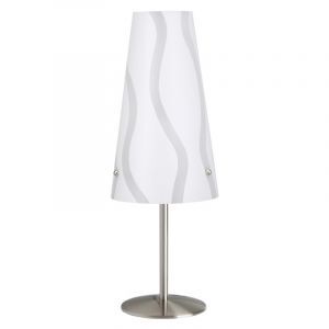 Witte tafellamp Nayra, Metaal