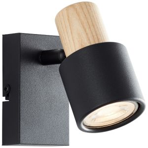 Moderne wandspot zwart, Soscha