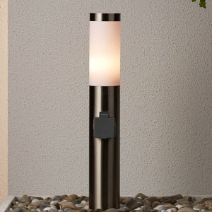 Kunststof buitenlamp nikkel, Tom, IP44