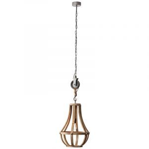 Industriële, Klassieke hanglamp Afnane, Bruin