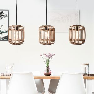 Moderne Hanglamp Brain, Bruin, hout