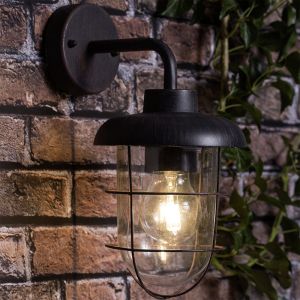 Landelijke, klassieke, industriële Buitenlamp Jaycea - Roest