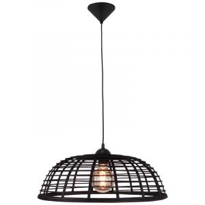 Landelijke hanglamp Deacon, Hout