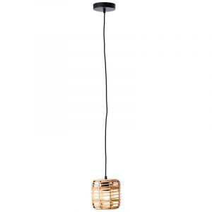 Landelijke hanglamp Deacon, Hout