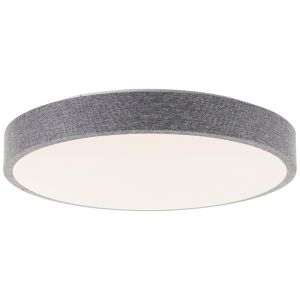 Landelijke plafonnière grijs, Soeraya, 24W, 3000K LED, 3-staps dimbaar