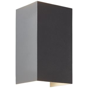 Moderne up down wandlamp grijs, Romar, 8W, 3000K LED, IP44