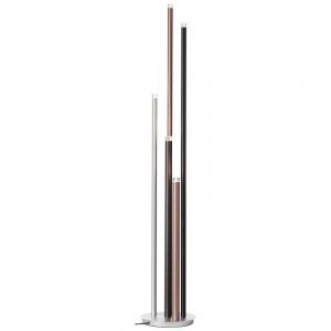 Moderne vloerlamp zilver, Olivia, 4W, 3000K LED, met schakelaar