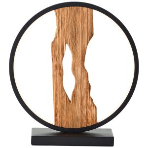 Landelijke tafellamp hout, Raynor, 7,5W, 3000K LED, met schakelaar